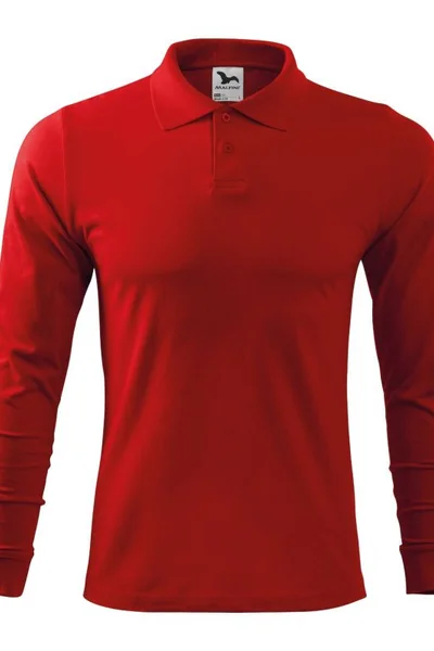 Červená polo košile Malfini LS