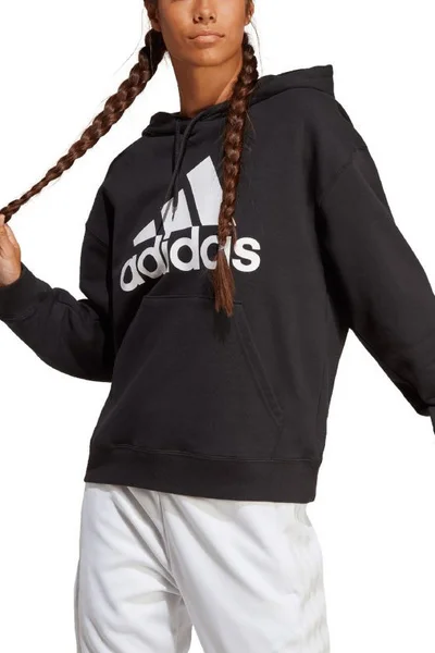 Adidas Essentials Dámská Mikina s Velkým Logem a Kapucí