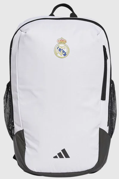 Batoh adidas Real Madrid - bílý polyesterový s logem