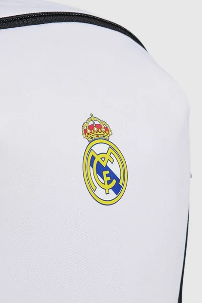 Batoh adidas Real Madrid - bílý polyesterový s logem