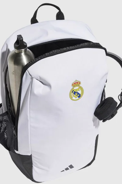 Batoh adidas Real Madrid - bílý polyesterový s logem