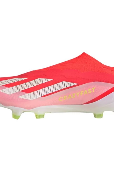 Adidas X Crazyfast Elite FG - červené kopačky bez šněrování