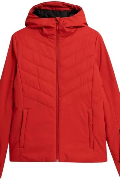 Červená dámská lyžařská bunda 4F H4Z21 KUDN003 62S