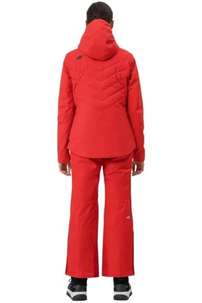 Červená dámská lyžařská bunda 4F H4Z21 KUDN003 62S