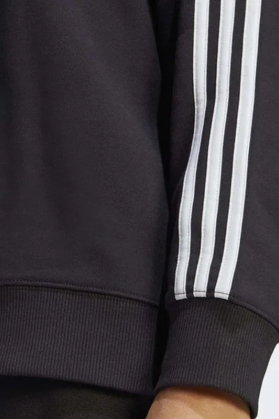 Adidas dámská černá mikina s pruhy Essentials