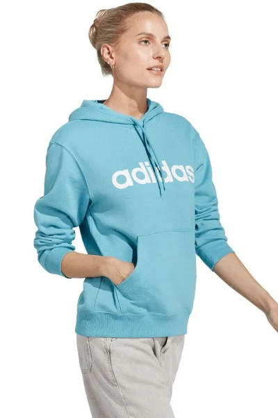 Modrá dámská mikina adidas Essentials s kapucí