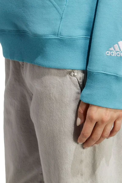 Modrá dámská mikina adidas Essentials s kapucí