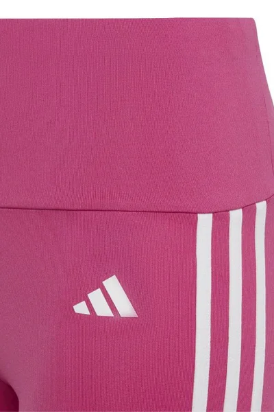 Adidas Dětské Legíny Aeroready s Vysokým Pasem Růžové