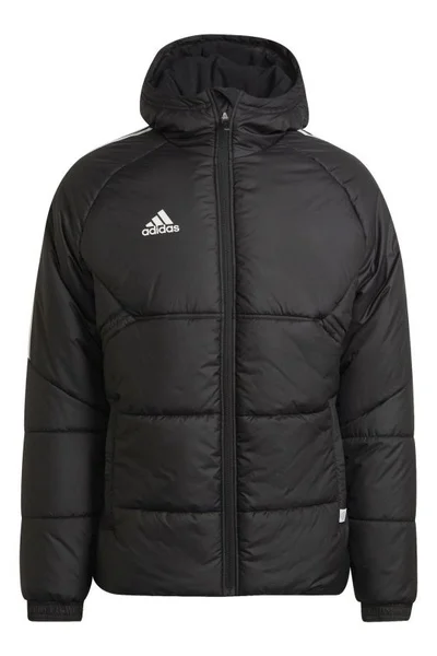 Černá dámská kapucová bunda na zip Adidas