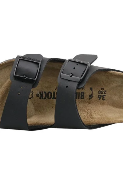 Veganské korkové žabky Birkenstock Arizona černé