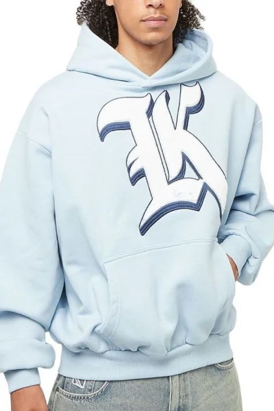 Karl Kani Pánská Signature Os Hoodie Mikina Modrá