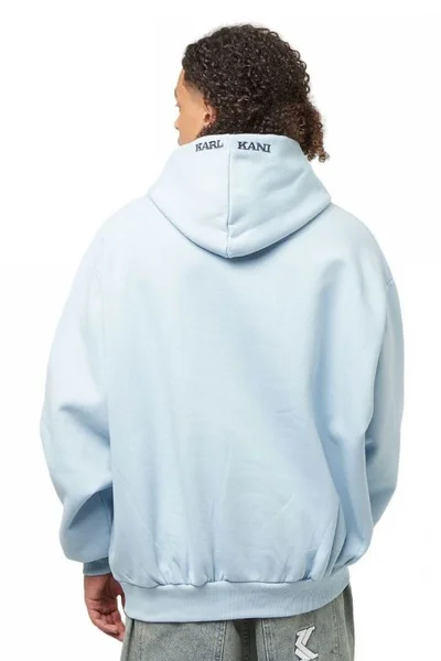 Karl Kani Pánská Signature Os Hoodie Mikina Modrá