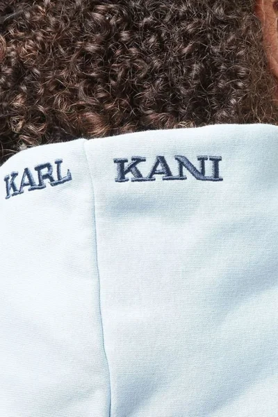 Karl Kani Pánská Signature Os Hoodie Mikina Modrá