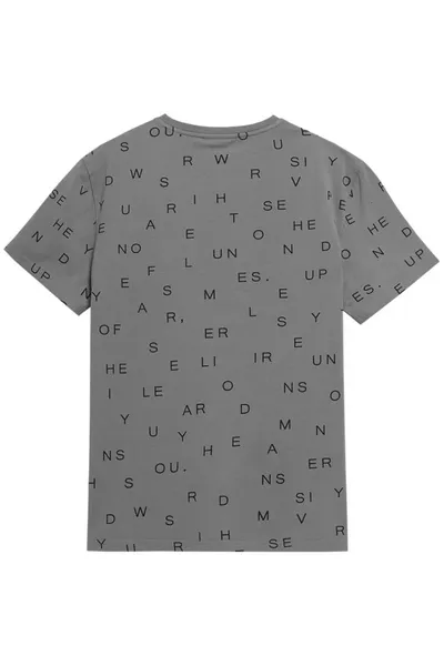 Šedé pánské tričko Outhorn t-shirt M HOL22 TSM606 23S