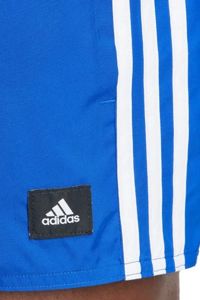 Plavecké šortky Adidas CLX s třemi pruhy pánské modré