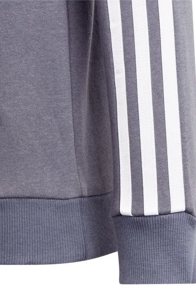 Adidas Dětská Mikina Tiro League Šedá/Bílá s Kapucí