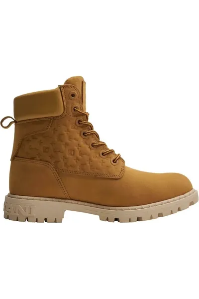 Stylové pánské boty Karl Kani Classic Boot z kůže