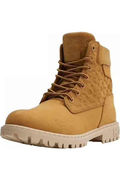 Stylové pánské boty Karl Kani Classic Boot z kůže