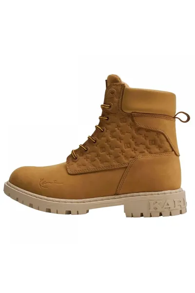 Stylové pánské boty Karl Kani Classic Boot z kůže