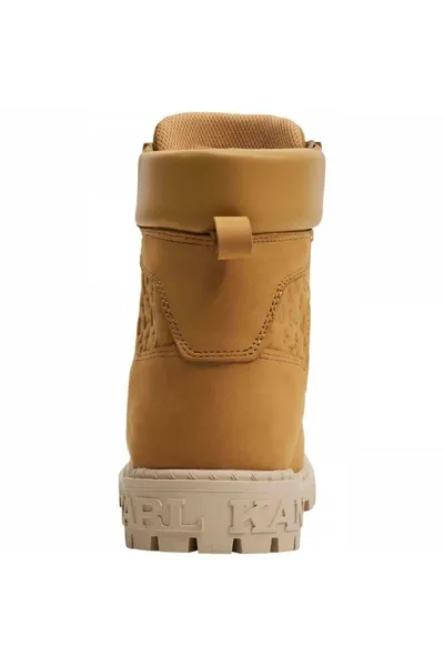 Stylové pánské boty Karl Kani Classic Boot z kůže