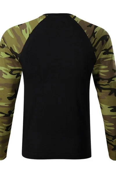 Maskáčové tričko s dlouhým rukávem Malfini Camouflage LS M