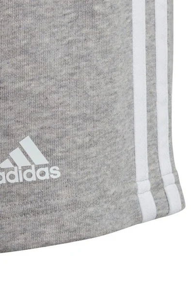 Šortky adidas Essentials pro děti s třemi proužky šedé