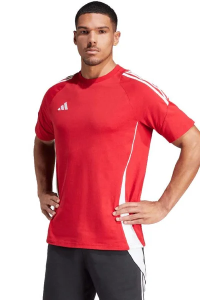 Adidas Tiro Sweat M Pánské červené tričko s krátkým rukávem