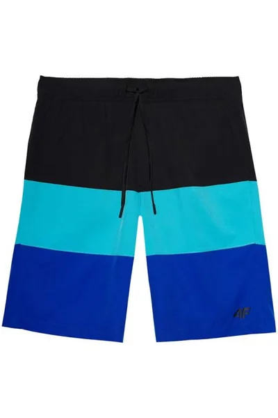 Pánské plážové šortky 4F - volný střih - elastický pas