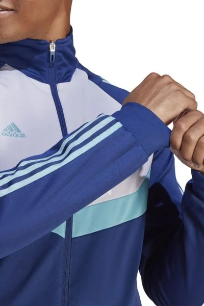 Sportovní pánská mikina adidas Tiro - modro-bílá