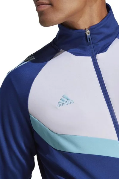 Sportovní pánská mikina adidas Tiro - modro-bílá