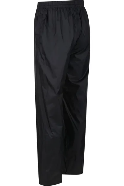 Pánské černé outdoorové kalhoty Regatta RMW149 Pack It Overtrousers