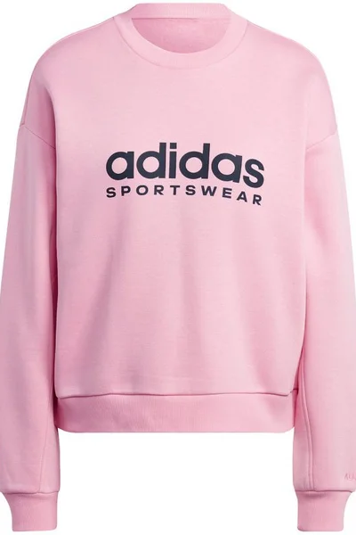 Růžová dámská mikina adidas All Szn Fleece Graphic