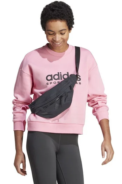 Růžová dámská mikina adidas All Szn Fleece Graphic