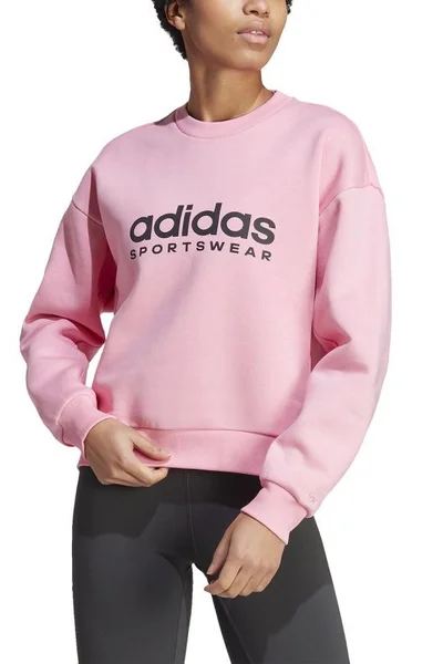 Růžová dámská mikina adidas All Szn Fleece Graphic