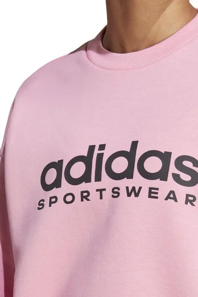 Růžová dámská mikina adidas All Szn Fleece Graphic