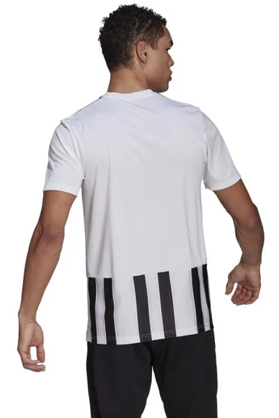 Bíločerné pánské pruhované tričko Adidas Striped 21 JSY M GV1377