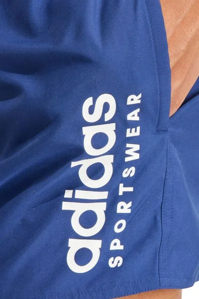 Plavecké šortky adidas Essentials Logo modré