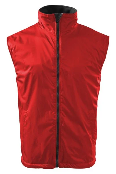 Pánská červená vesta Rimeck Body Warmer M s fleecem