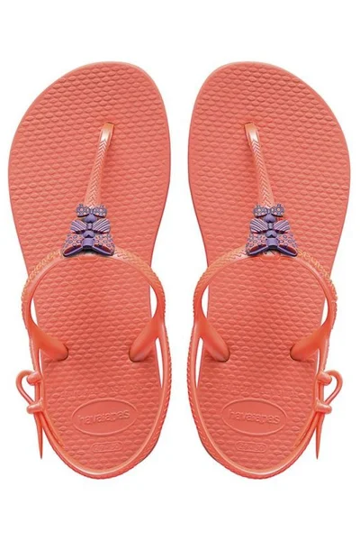 Růžové dětské letní sandály Havaianas Freedom Jr