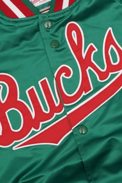 Mitchell & Ness NBA Milwaukee Bucks pánská lehká bunda zelená