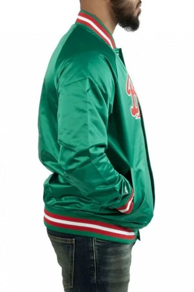 Mitchell & Ness NBA Milwaukee Bucks pánská lehká bunda zelená