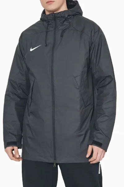 NIKE Pánská černá bunda s kapucí a zipem Storm-FIT