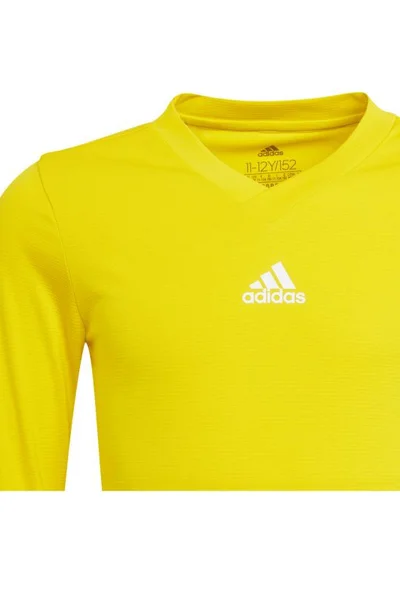 Dětské žluté tričko s dlouhým rukávem - Adidas Team Base