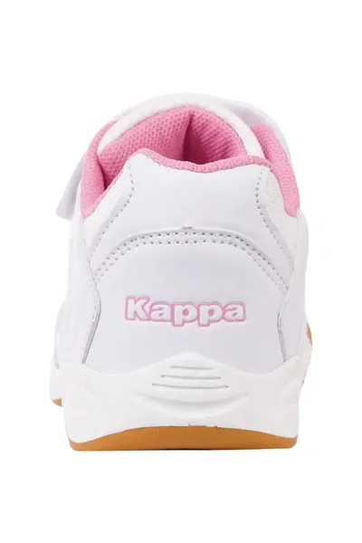 Bílo-růžové dětské boty Kappa Damba K Jr 260765K 1021