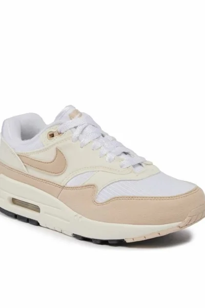 Nike Dámské Boty Air Max 1 - Bílo-Béžové Klasiky