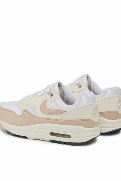 Nike Dámské Boty Air Max 1 - Bílo-Béžové Klasiky