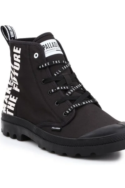 Černé šněrovací boty Palladium Pampa HI Future M=U 76885-008-M