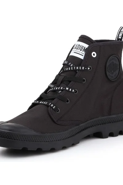 Černé šněrovací boty Palladium Pampa HI Future M=U 76885-008-M