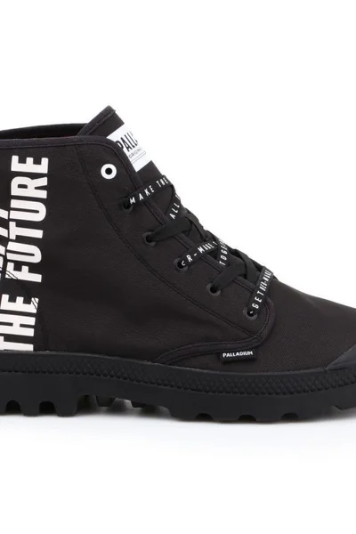 Černé šněrovací boty Palladium Pampa HI Future M=U 76885-008-M