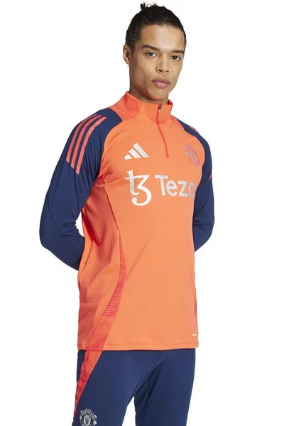 Pánská tréninková mikina adidas Manchester United oranžová